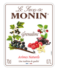 Monin Grenadine Syrup label