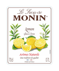 Monin Lemon (Glasco) Syrup 70cl label