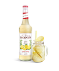 Monin Lemon (Glasco) Syrup bottle and drink