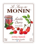 Monin Morello Cherry Syrup label