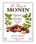 Monin Roasted Hazelnut Syrup 70cl label