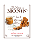 Monin Salted Caramel Syrup 70cl label