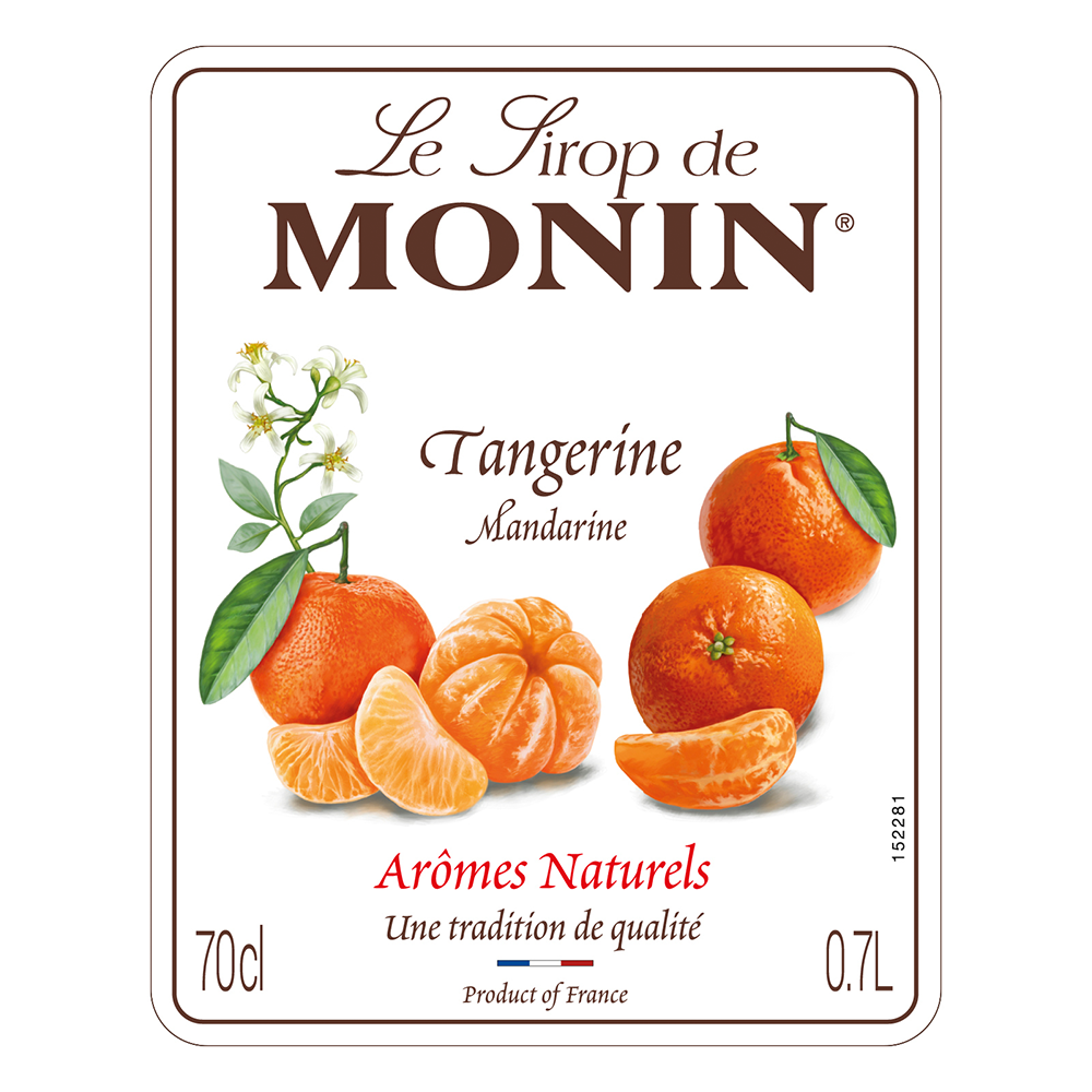 Monin Tangerine Syrup 70cl label
