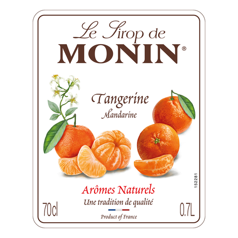 Monin Tangerine Syrup 70cl label