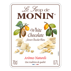 Monin White Chocolate Syrup 70cl label