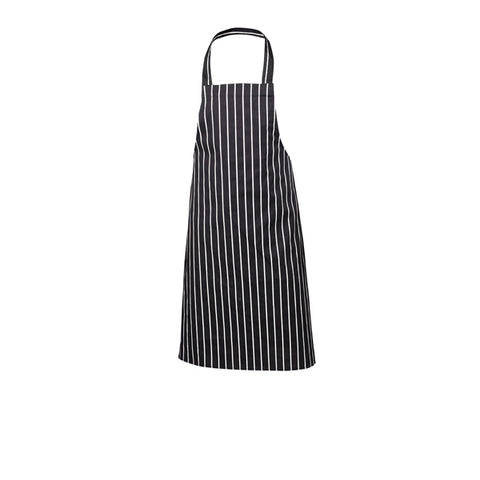 Navy Butchers Stripe Bib Apron 70cm X 100cm