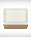 Light Oak/White New Haven Melamine GN1/1 Deep Dish 53 x 32.5 x 10cm