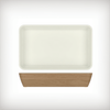 Light Oak/White New Haven Melamine GN1/1 Deep Dish 53 x 32.5 x 10cm