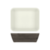 Oak/White New Haven Melamine GN1/2 Deep Dish 32.5 x 26.5 x 10cm