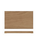 Light Oak/ White New Haven Melamine GN1/4 Slab 26.5 x 16.2cm