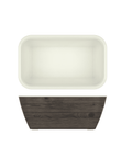 Oak/White New Haven Melamine GN1/4 Deep Dish 26.5 x 16.2 x 10cm