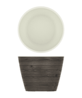 Oak/White New Haven Melamine Bowl 26.5 x 20cm