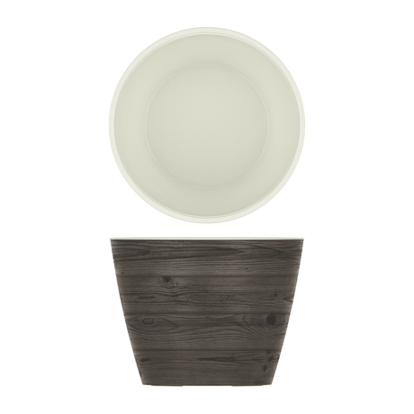 Oak/White New Haven Melamine Bowl 26.5 x 20cm