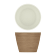 Light Oak/White New Haven Melamine Bowl 26.5 x 20cm