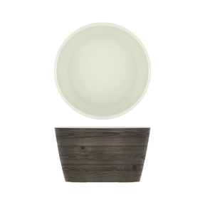 Oak/White New Haven Melamine Bowl 26.5 x 15cm