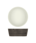 Oak/White New Haven Melamine Bowl 26.5 x 10cm