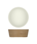 Light Oak/White New Haven Melamine Bowl 26.5 x 10cm