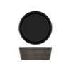 Oak/Black New Haven Melamine Bowl 26.5 x 10cm