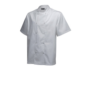 Basic Stud Jacket (Short Sleeve) White Xs Size
