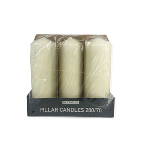 NK - Pillar Candle - Ivory - 200/70- 6 Pk