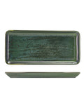 Terra Porcelain Aqua Green Narrow Rectangular Platter 31 x 14cm