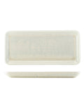 Terra Porcelain Pearl Narrow Rectangular Platter 31 x 14cm