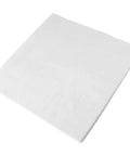 White 33cm napkin on a white background