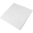 White 33cm napkin on a white background