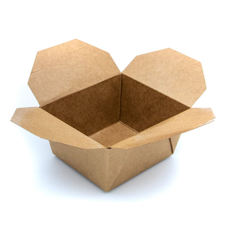 Open brown cardboard box on a white background