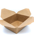 Brown paper box on a white background