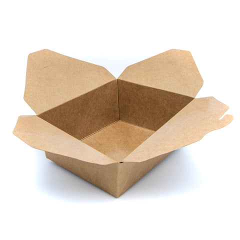Brown paper box on a white background