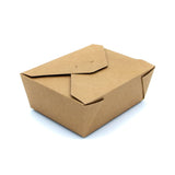 Brown paper box on a white background