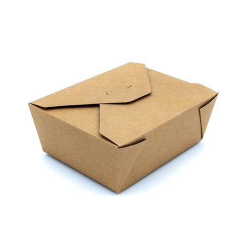 Brown paper box on a white background