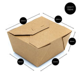 PALLET - No1 food box - Kraft - 300pk - 24 Cases