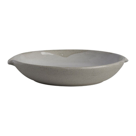 Gembrook White Dish With Double Spout 18 x 16 x 3cm 27cl (7 x 6 3/8 x 1 1/4" 9 1/2oz) - Pack 24