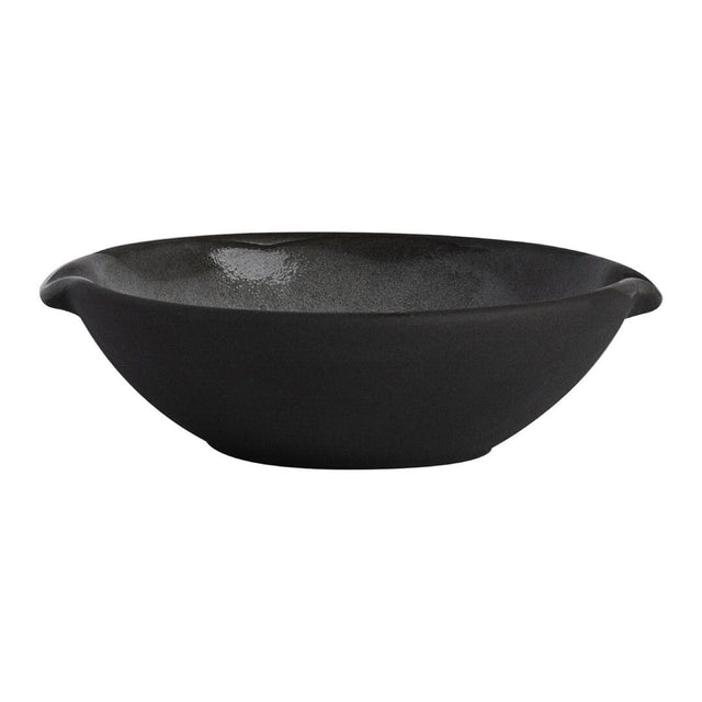 Gembrook Gray Condiment Dish With Double Spout 11 x 10 x 3cm 10cl (4 3/8 x 4 x 1 1/4" 1/2oz) - Pack 36
