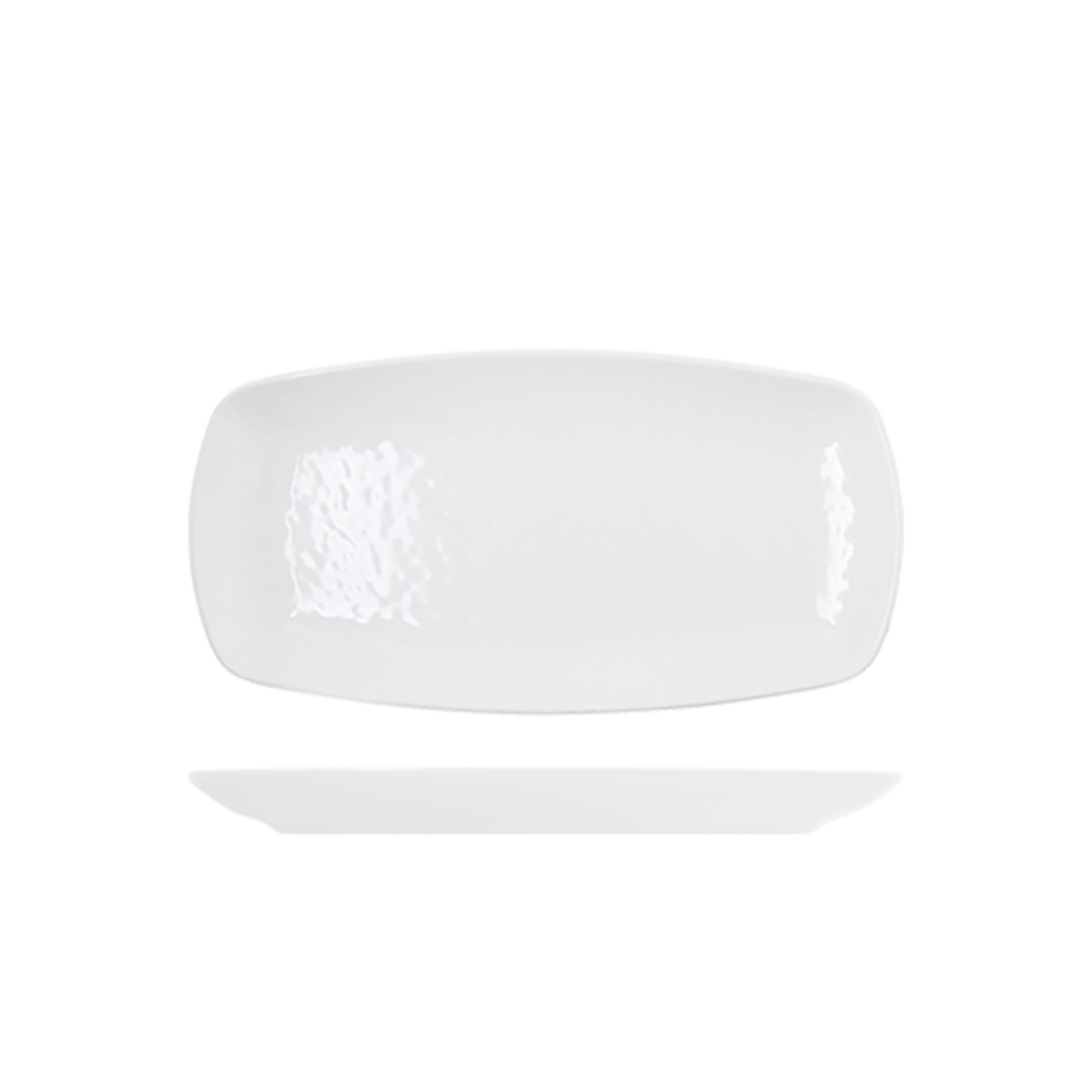 White Osaka Melamine Oblong Plate 29.5 x 15cm
