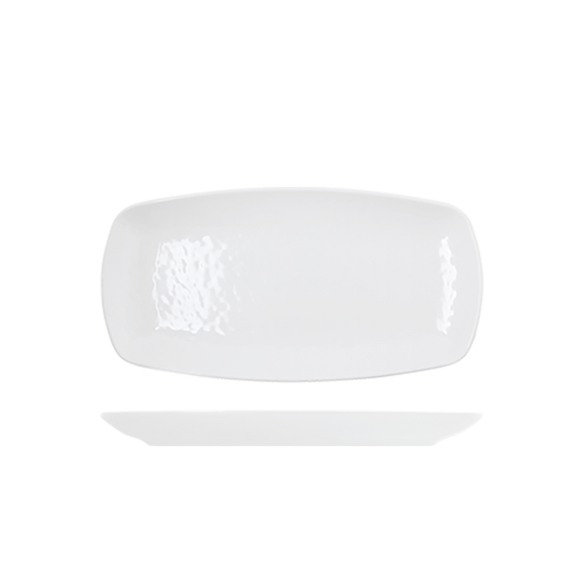 White Osaka Melamine Oblong Plate 29.5 x 15cm