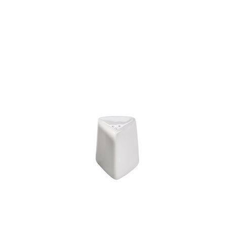 Genware Porcelain Triangular Pepper Pot 6cm/ 2.5"