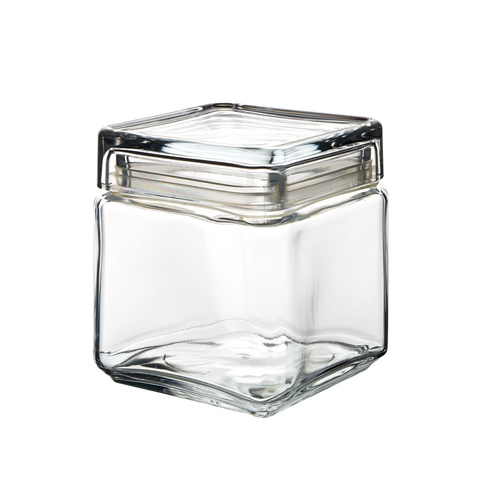 Square Biscotti Jar 1L