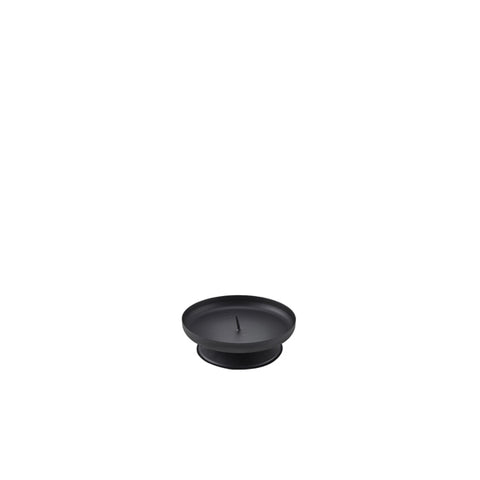 Pillar Candle Holder Black 90mm Dia
