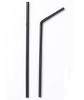 8" Black Bendy PLA Straw 250pk