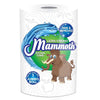 Mammoth kitchen towel roll with cartoon mammoth on a white background