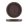 Terra Porcelain Black Fluted Presentation Plate 20.5cm