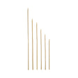 Set of thin, pointed sticks on a white background