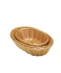 Oval  Polywicker Basket 10"X6.5"X2.5"