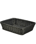 Polywicker Display Basket Black 36.5 x 29 x 9cm