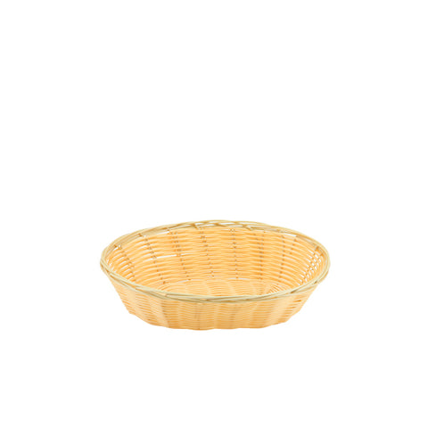 Oval  Polywicker Basket 9"X6"X2.25"