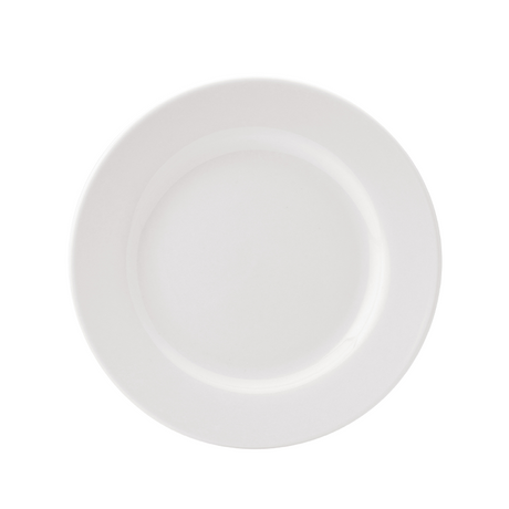 Pure White Wide Rim Plate 8" (20.25cm)