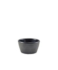 GenWare Melamine Matt Black Ripple Ramekin 56ml/ 2oz